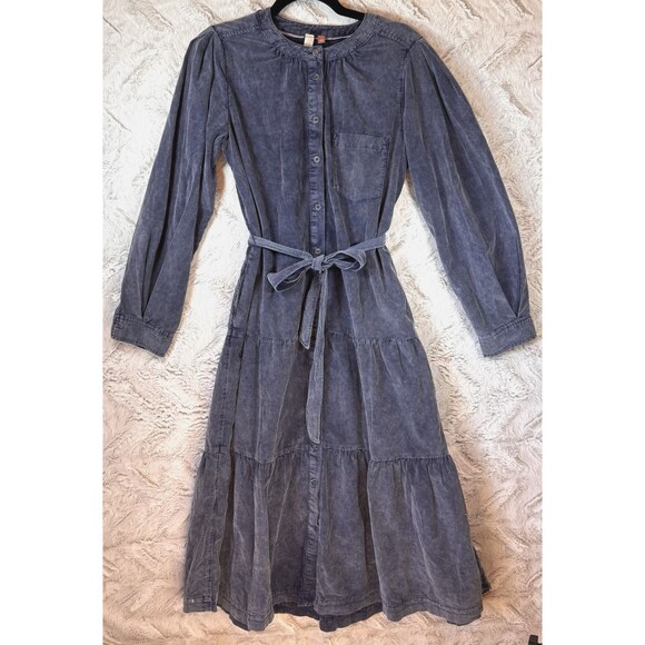 Anthropologie Blue Midi Dress - Picture 2 of 16